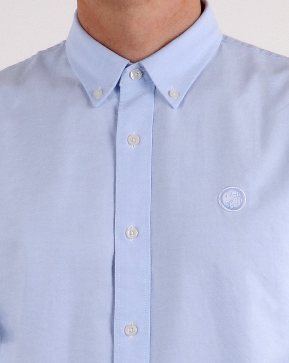 Pretty Green Classic Fit Oxford-Hemd Himmelblau