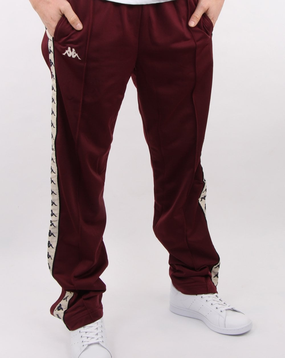 Kappa Authentic Astoria Snap Pant Dunkelrot