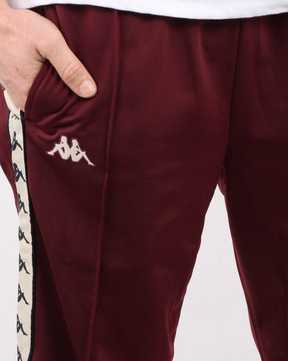 Kappa Authentic Astoria Snap Pant Dunkelrot