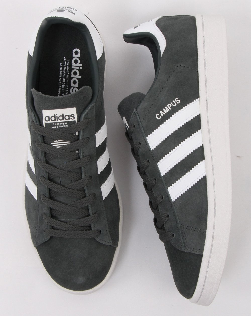 Adidas Campus Trainers Charcoal Grey /white
