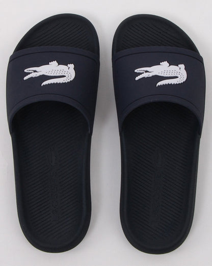 Lacoste Footwear Croco Slide Marineblau/Weiß
