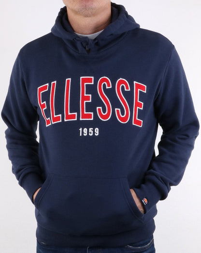 Ellesse – Kapuzenjacke „90's Outline“ in Marineblau