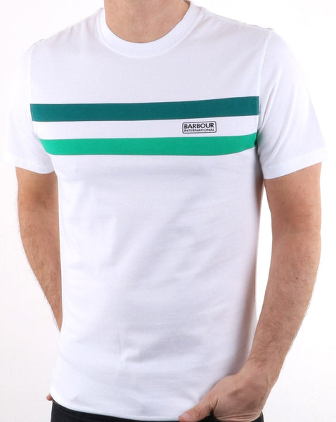 Barbour Circuit Tee White