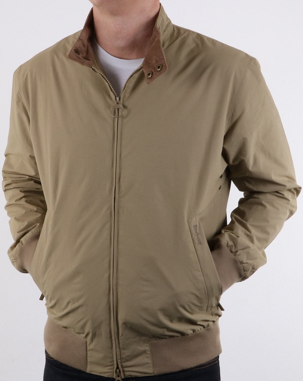 Barbour Harrington Royston Freizeitjacke Stein