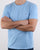 Gant Solid Crew Neck T Shirt Capri Blue