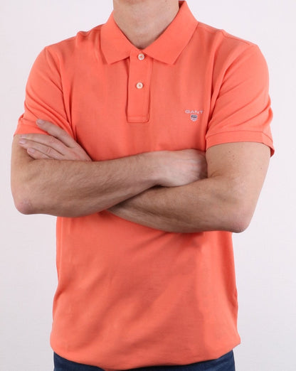 Gant Pique Rugger Polo Koralle