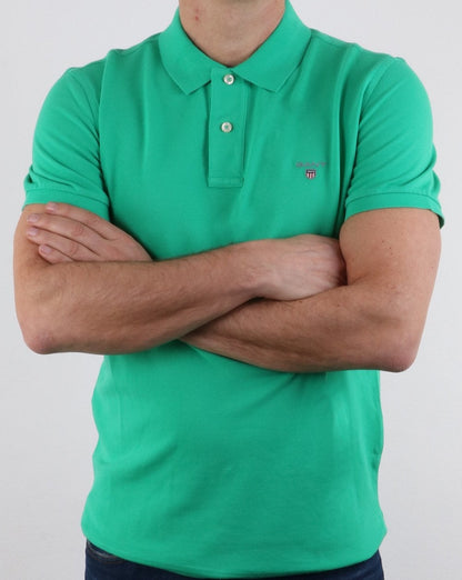 Gant Piqué Rugger Polo Blarney Green