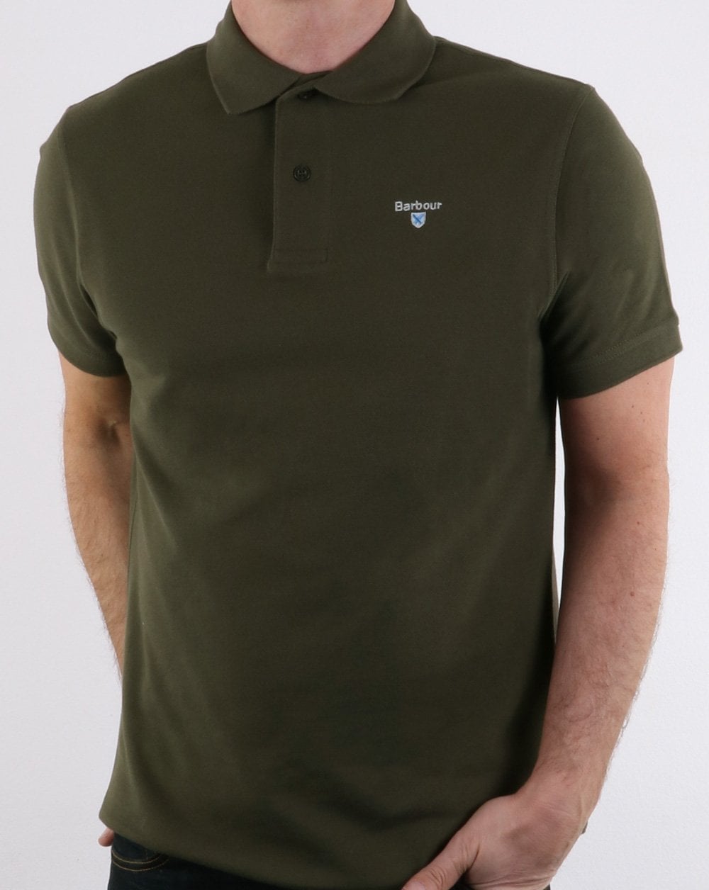 Barbour Poloshirt Oliv