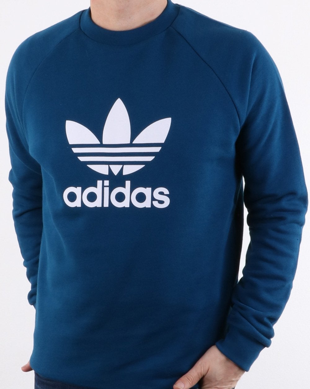 Adidas Originals Trefoil Crew Sweatshirt Dunkelblau