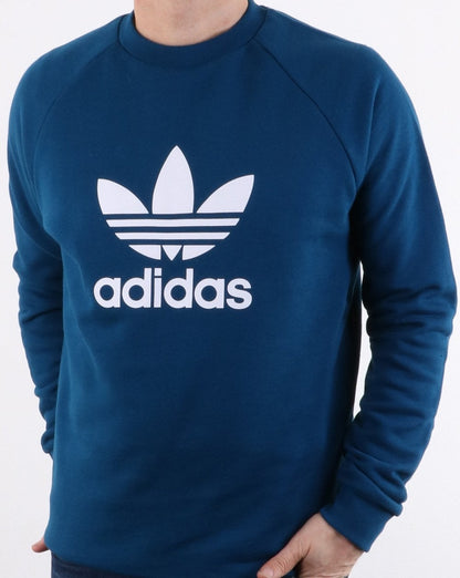 Adidas Originals Trefoil Crew Sweatshirt Dunkelblau