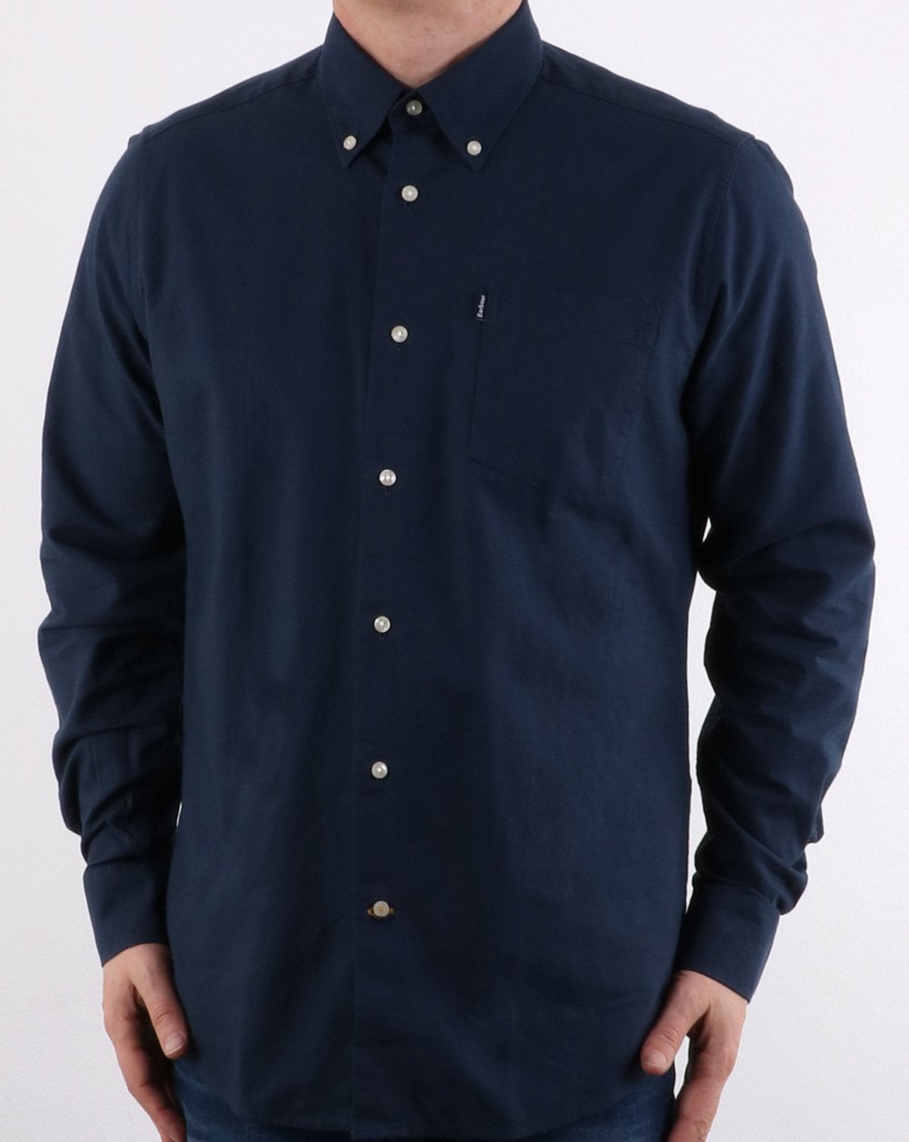 Barbour Oxford Hemd Marineblau
