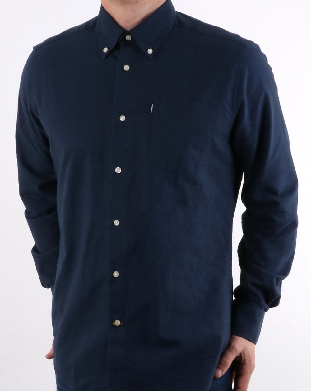 Barbour Oxford Hemd Marineblau