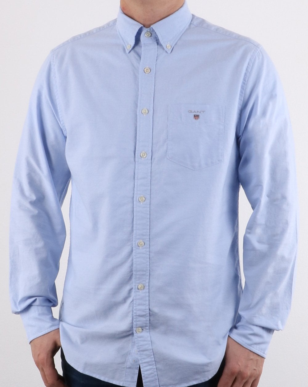 Gant The Oxford Button Down Shirt Capri Blue