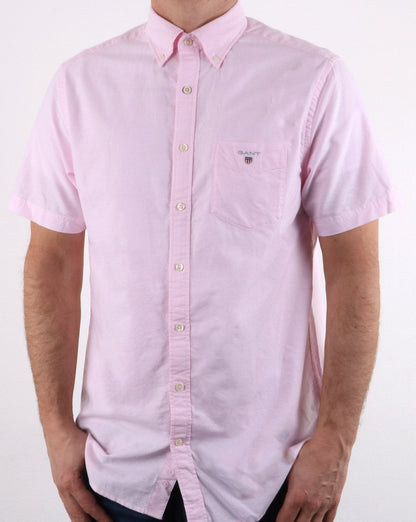 Gant The Oxford Shirt Reg Kurzarmhemd Hellrosa