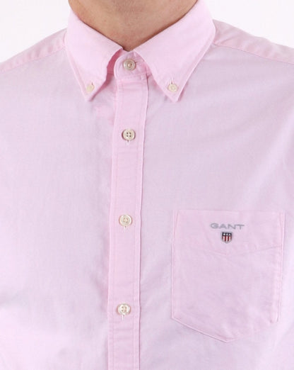 Gant The Oxford Shirt Reg Kurzarmhemd Hellrosa