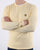 Lyle And Scott Cotton Merino Crew Jumper Vanilla Cream Marl