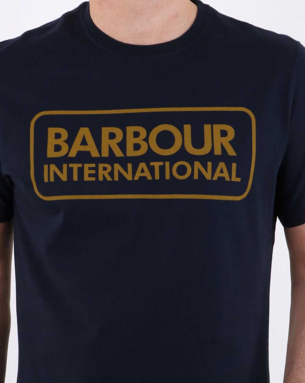 Barbour International Logo T-shirt Navy