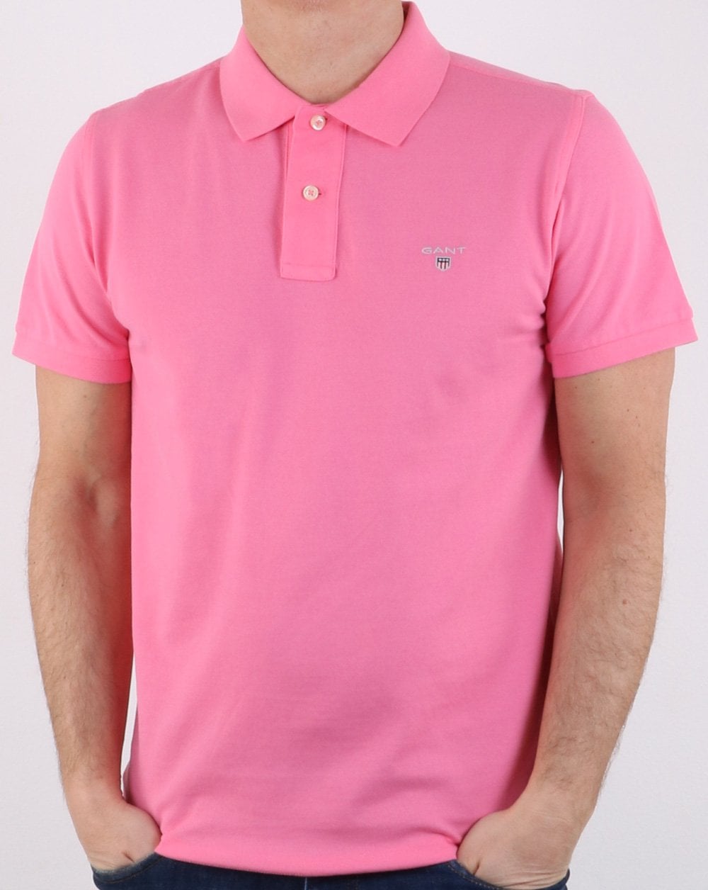 Gant Pique Rugger Polo Pink Rose