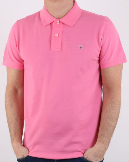 Gant Piqué Rugger Polo Rosa Rose