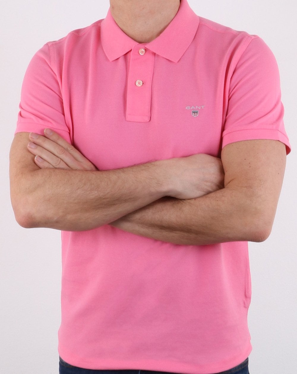 Gant Piqué Rugger Polo Rosa Rose