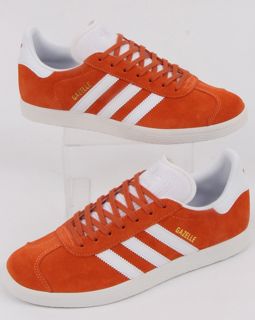 Adidas Gazelle Sneakers Orange/Weiß