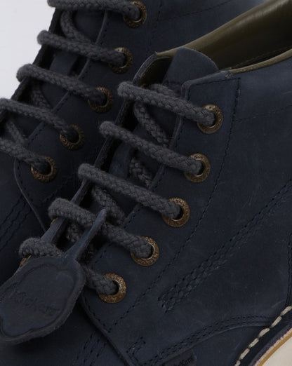 Kickers – Hohe Wildlederstiefel in Marineblau