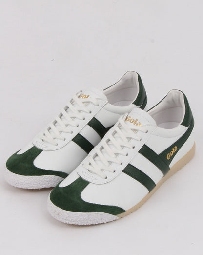 Gola Harrier 60er-70er Ledersneaker Weiß/Grün