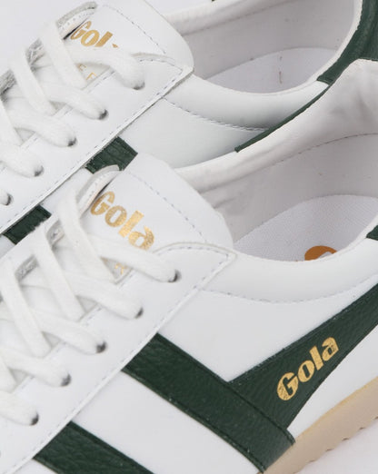 Gola Harrier 60er-70er Ledersneaker Weiß/Grün
