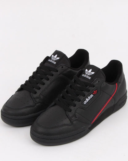 Adidas Continental 80 Sneakers Schwarz/Scharlachrot/Marineblau