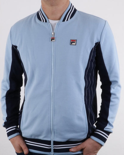 Fila Vintage Settanta Mk1 Trainingsjacke, weicher Himmel/Marineblau