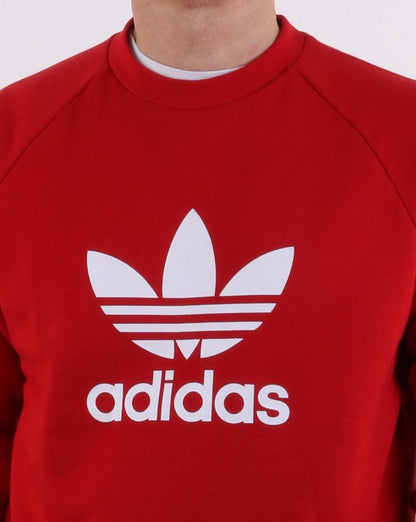 Adidas Originals Trefoil Crew Sweatshirt Power Rot