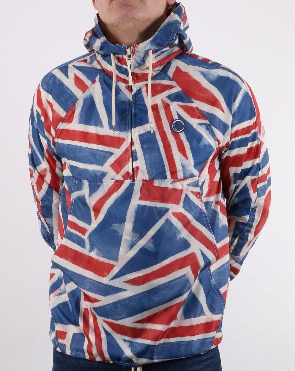 Pretty Green UJ Zip Overhead Hooded Jacket Multi