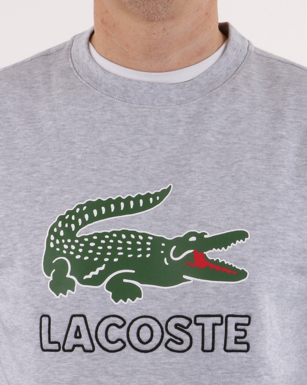 Lacoste Logo Sweatshirt Grau