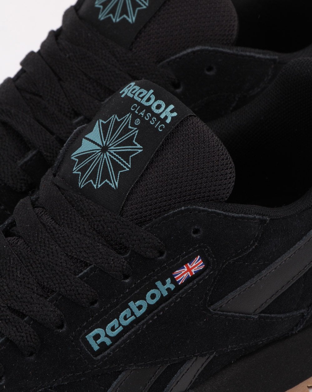 Reebok Classic Leder-Sneaker Schwarz/Mineral Mist