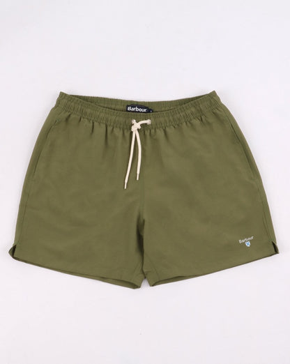 Barbour Logo 5 Badeshorts Olivgrün