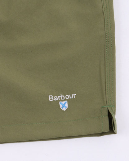 Barbour Logo 5 Badeshorts Olivgrün