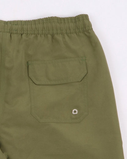Barbour Logo 5 Badeshorts Olivgrün