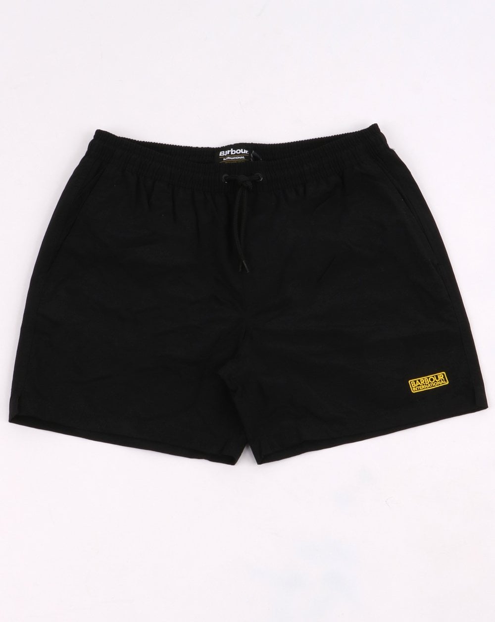 Barbour Badeshorts mit kleinem Logo in Schwarz