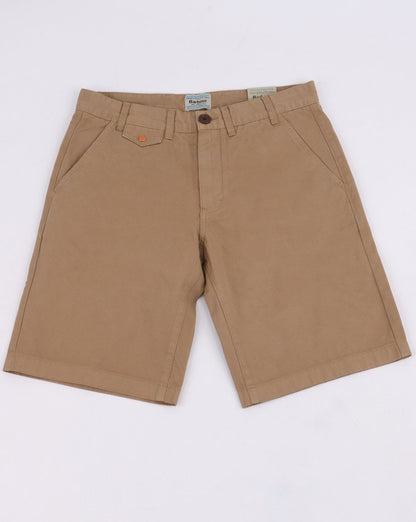 Barbour Neuston Twill-Shorts Stein