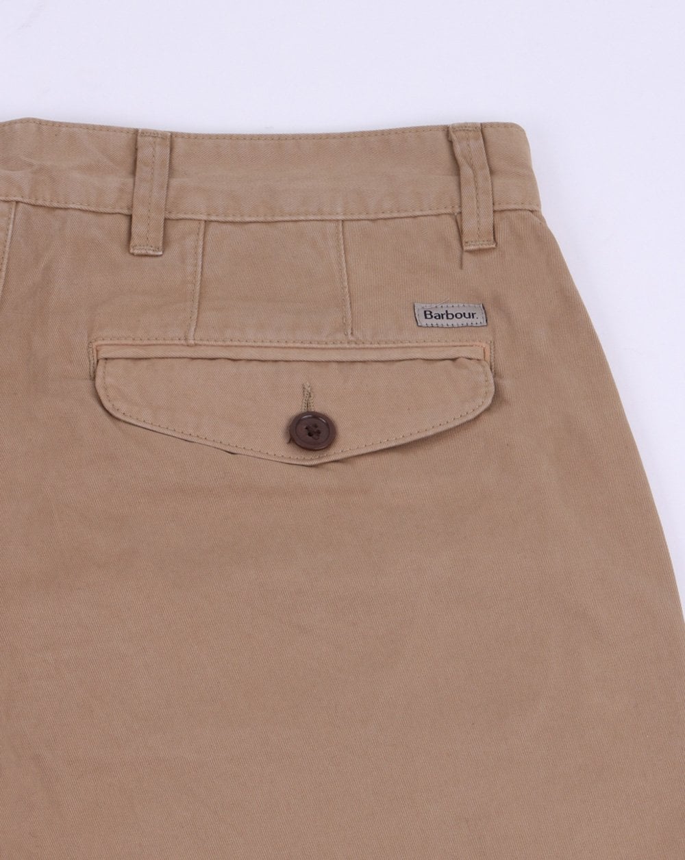 Barbour Neuston Twill-Shorts Stein