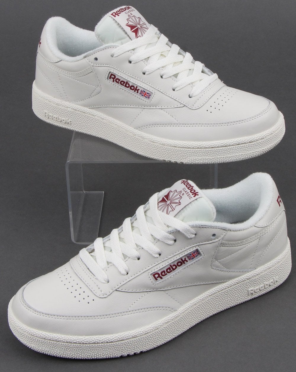 Reebok Club C 85 Sneaker Kreide/Meteorrot