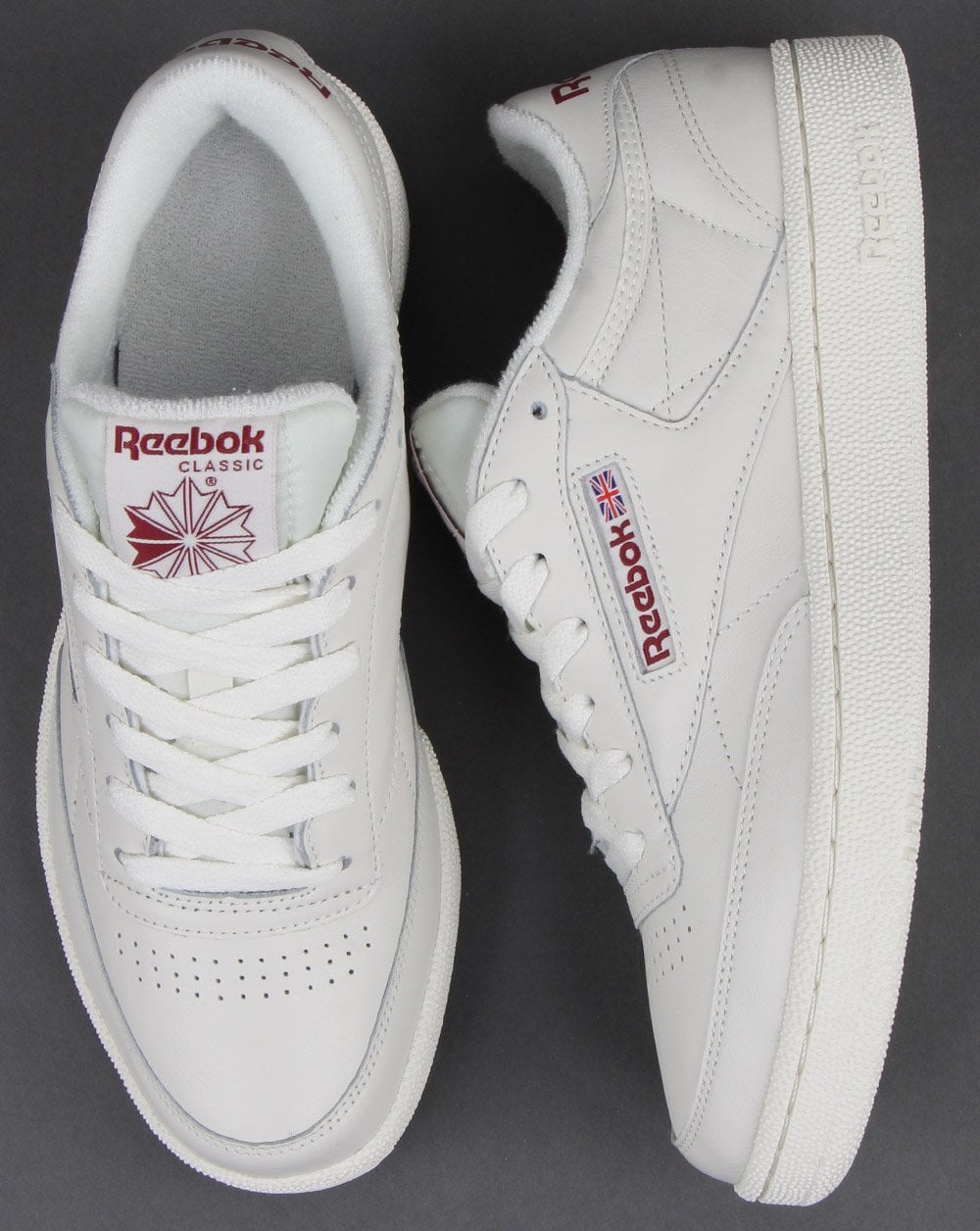 Reebok Club C 85 Trainers Chalk/meteor Red