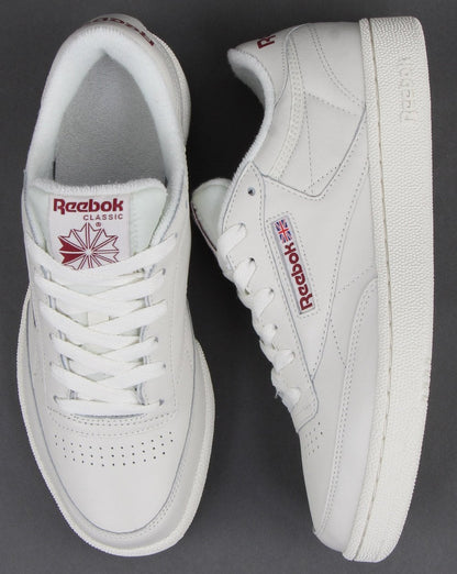 Reebok Club C 85 Sneaker Kreide/Meteorrot