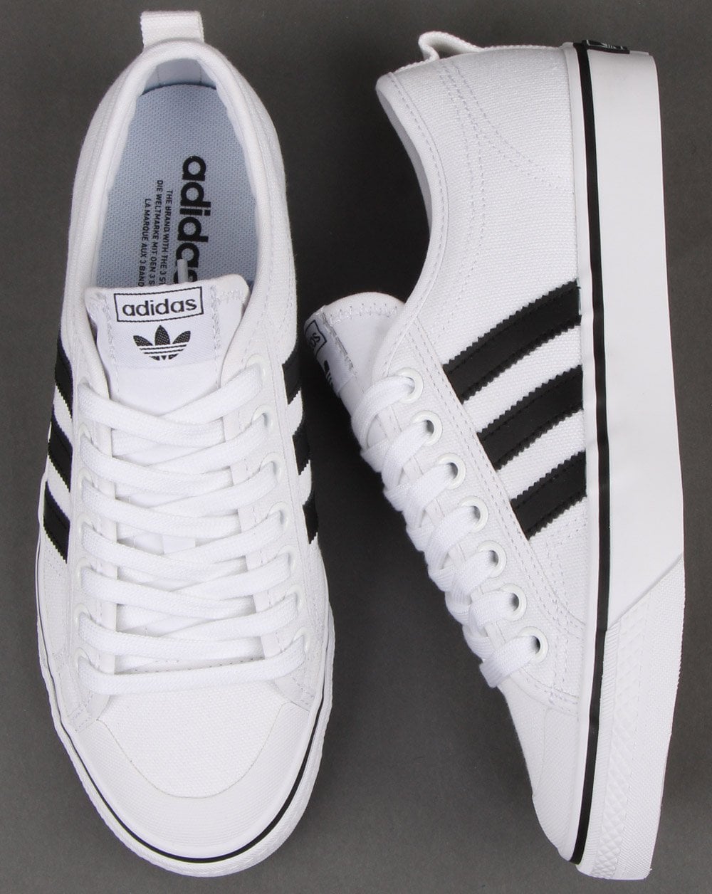 Adidas Nizza Sneaker Weiß/Schwarz