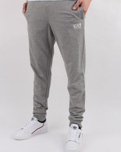 Emporio Armani EA7 – Schmal geschnittene Trainingshose in Grau