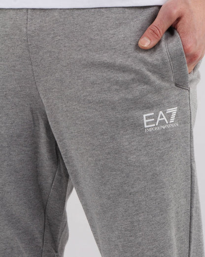 Emporio Armani EA7 – Schmal geschnittene Trainingshose in Grau