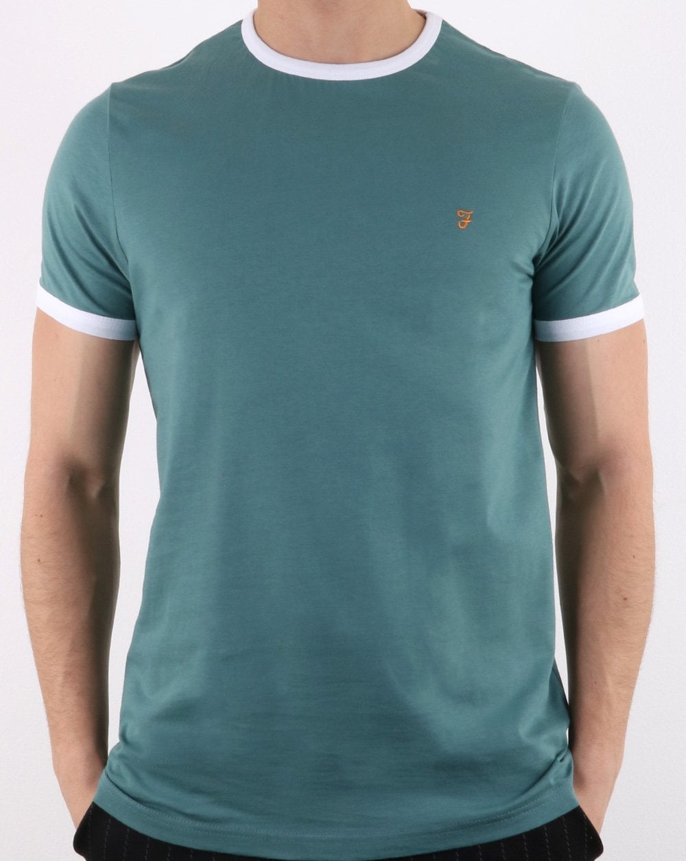 Farah Groves Ringer T-Shirt Grün