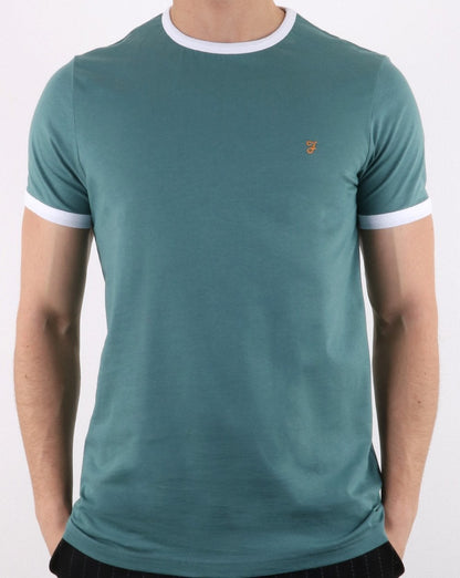 Farah Groves Ringer T-Shirt Grün
