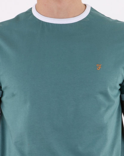 Farah Groves Ringer T-Shirt Grün