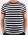 Farah Belgrove Stripe T-shirt True Navy